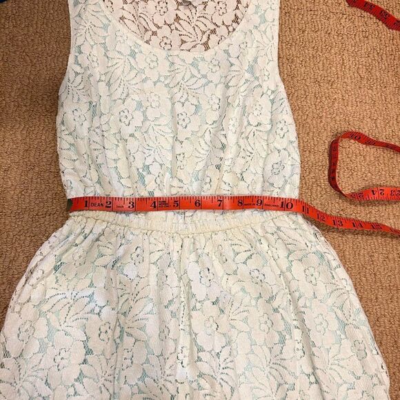 H&M Divided Lace Dress Mint Cream - S - Picture 13 of 16